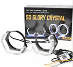 3 Inch 5D Crystal LED Halo Rings – Angel Eye Car Headlight Decoration