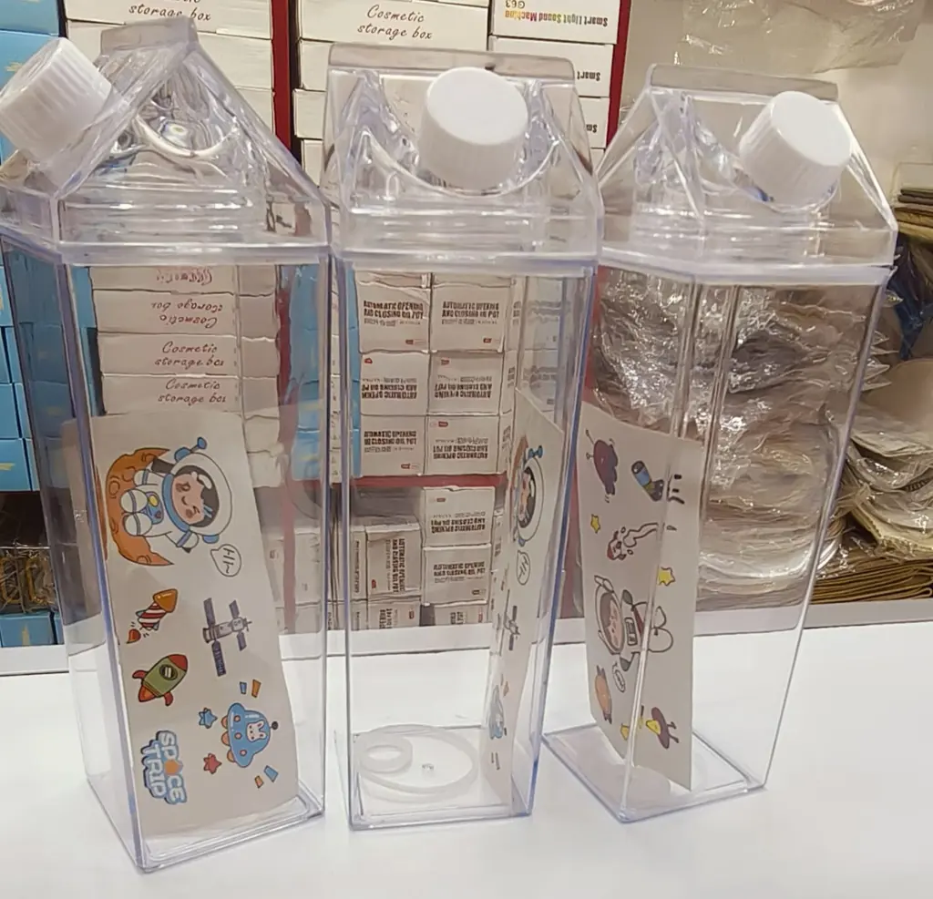 500ml Milk Bottle – Eco-Friendly Reusable Glass/BPA-Free Bottle for Dairy & Beverages