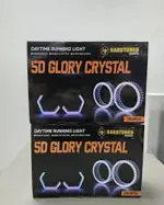 5D Glory Crystal Daytime Running Lights 2.5Inch RGB LED Angel Eyes Car DRL Kit
