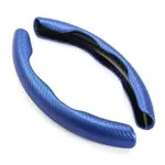 Blue Steering Wheel Grip Covers – 2PC Universal Set