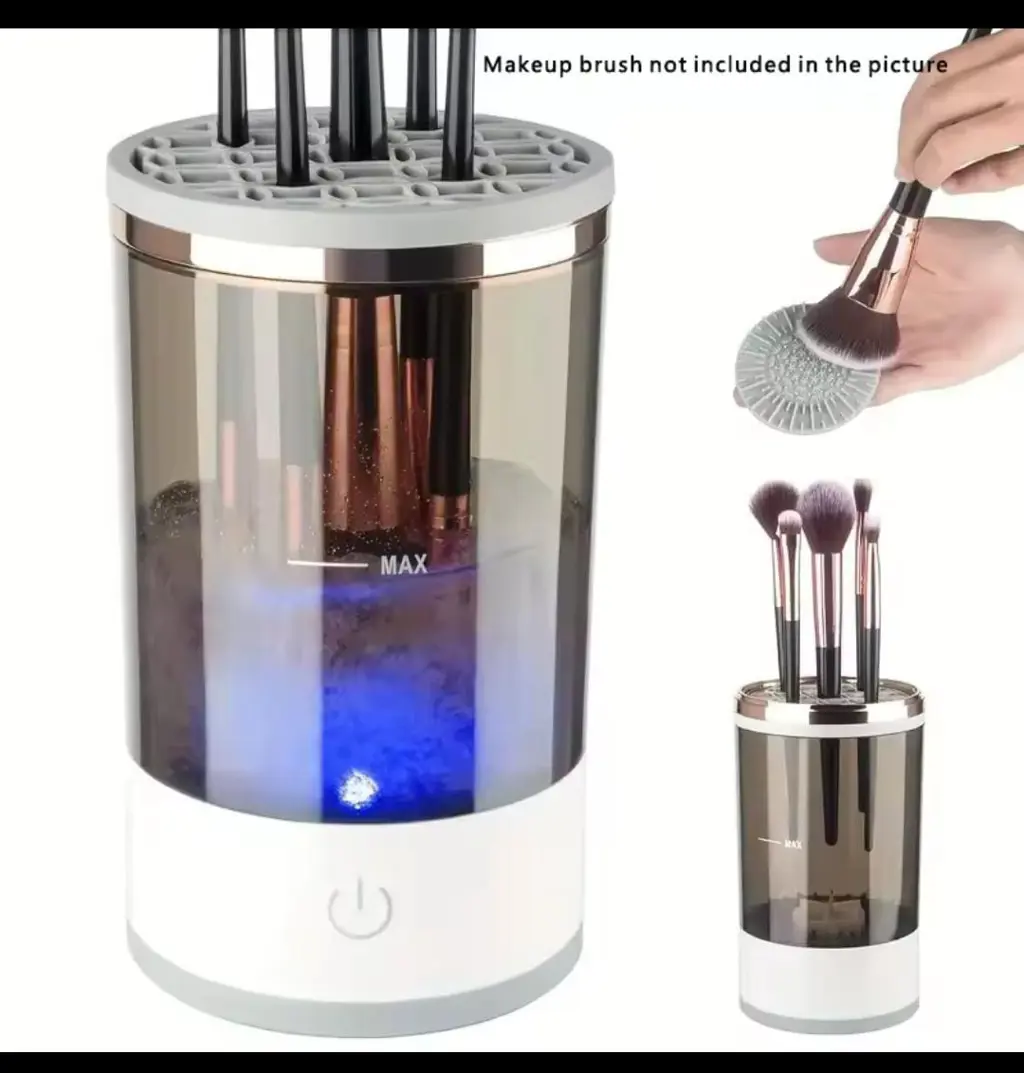 Makeup Brush Cleaner – Hand-Free Electric Brush Washing Device with Multi-Cleaning Modes