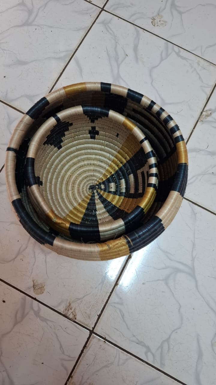 2Pc Handcrafted Storage Basket