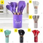 Silicone 12-Piece Kitchen Spoon Set – Non-Stick Cooking Utensils Setan